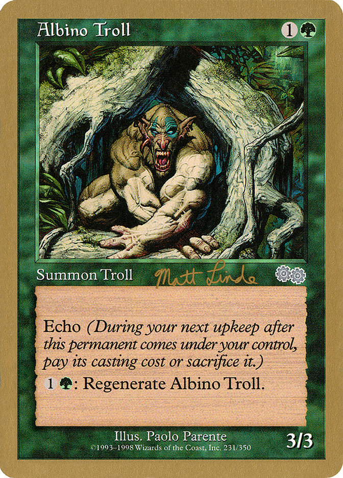 Albino Troll (Matt Linde) [World Championship Decks 1999] | Exor Games Bridgewater