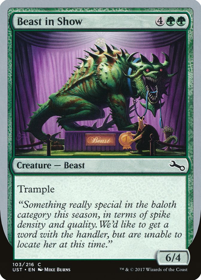 Beast in Show ("Something really special...") [Unstable] | Exor Games Bridgewater