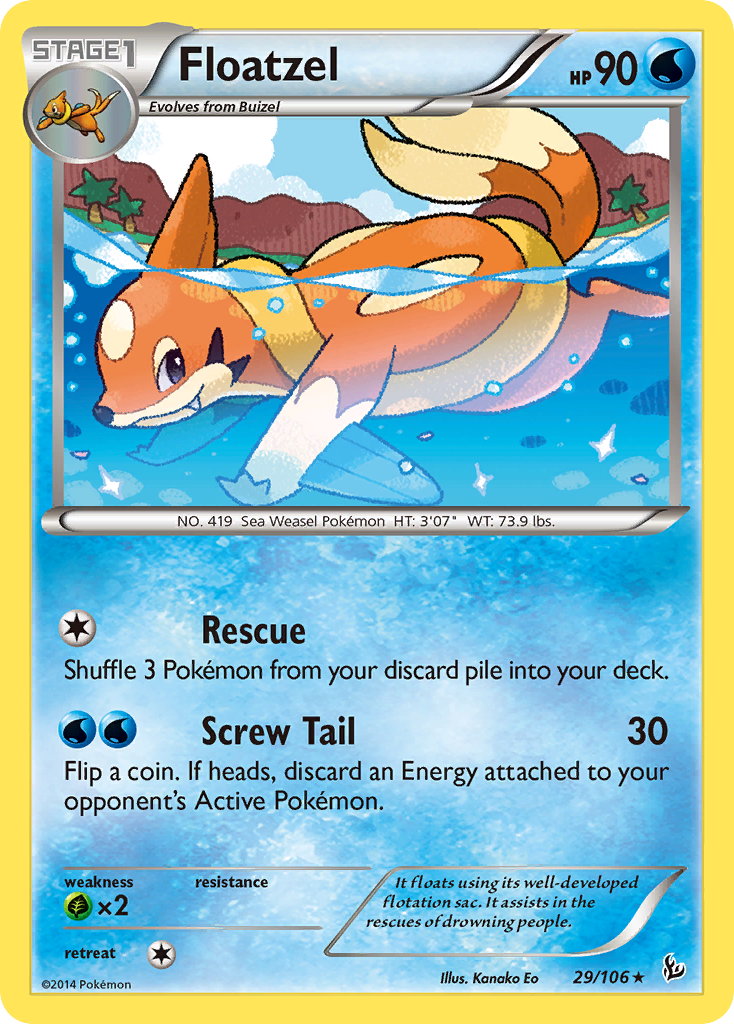 Floatzel (29/106) [XY: Flashfire] | Exor Games Bridgewater