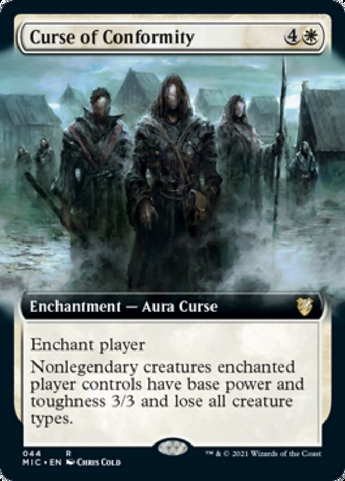 Curse of Conformity (Extended) [Innistrad: Midnight Hunt Commander] | Exor Games Bridgewater
