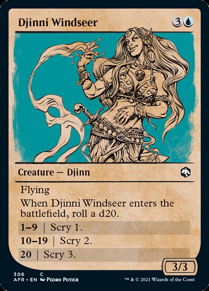 Djinni Windseer (Showcase) [Dungeons & Dragons: Adventures in the Forgotten Realms] | Exor Games Bridgewater