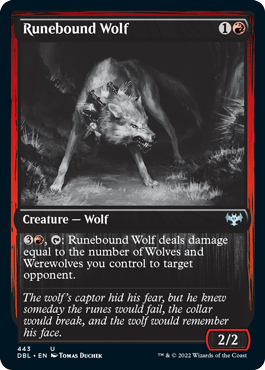 Runebound Wolf [Innistrad: Double Feature] | Exor Games Bridgewater