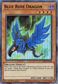 Blue Rose Dragon (Green) [LDS2-EN104] Ultra Rare | Exor Games Bridgewater