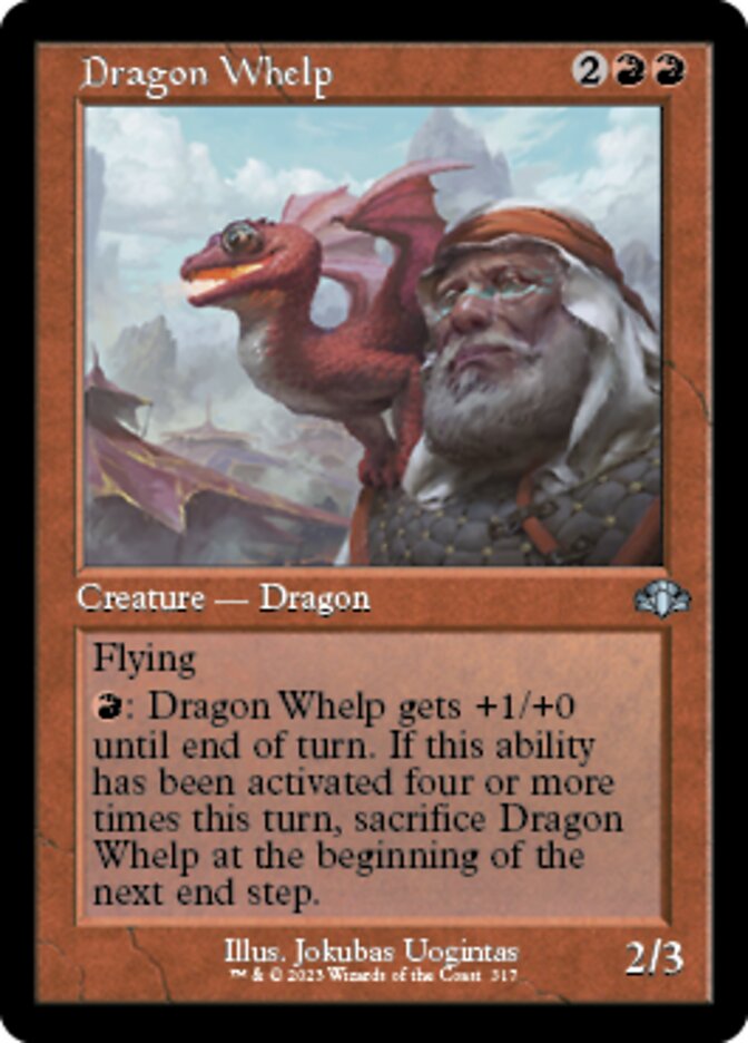 Dragon Whelp (Retro) [Dominaria Remastered] | Exor Games Bridgewater