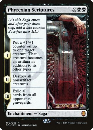 Phyrexian Scriptures [Dominaria Promos] | Exor Games Bridgewater