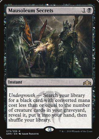 Mausoleum Secrets [Guilds of Ravnica] | Exor Games Bridgewater