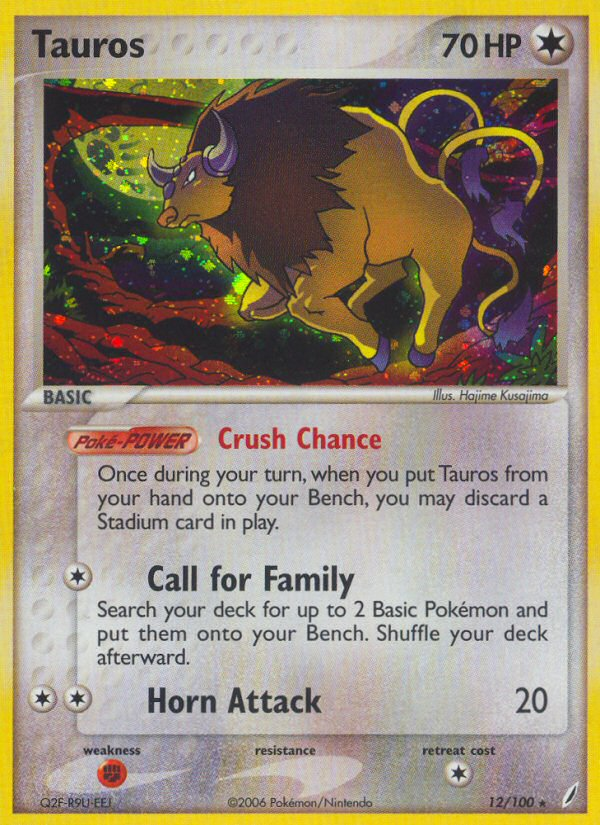 Tauros (12/100) [EX: Crystal Guardians] | Exor Games Bridgewater