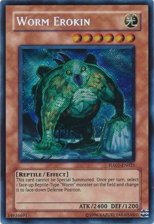 Worm Erokin [HA01-EN021] Secret Rare | Exor Games Bridgewater