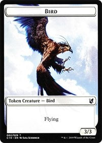 Bird (002) // Sculpture Double-sided Token [Commander 2019 Tokens] | Exor Games Bridgewater