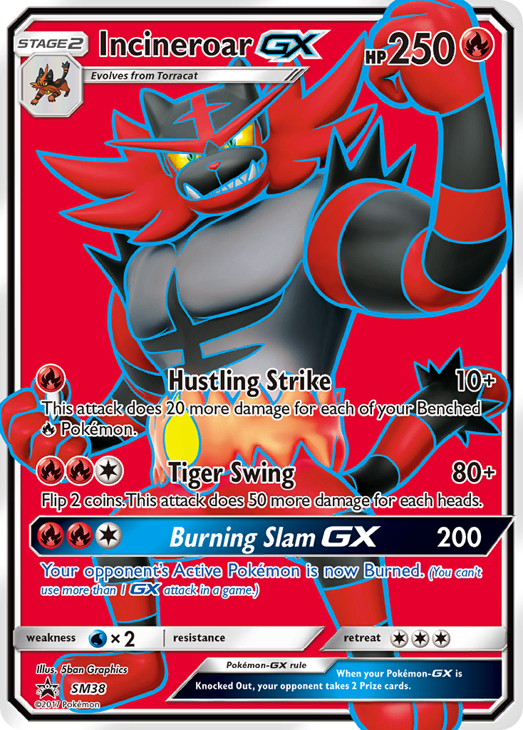 Incineroar GX (SM38) [Sun & Moon: Black Star Promos] | Exor Games Bridgewater