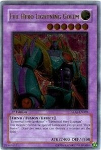 Evil Hero Lightning Golem (UTR) [GLAS-EN039] Ultimate Rare | Exor Games Bridgewater