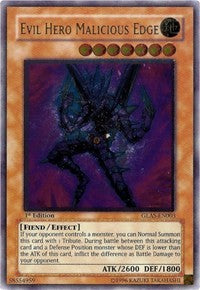 Evil HERO Malicious Edge (UTR) [GLAS-EN003] Ultimate Rare | Exor Games Bridgewater