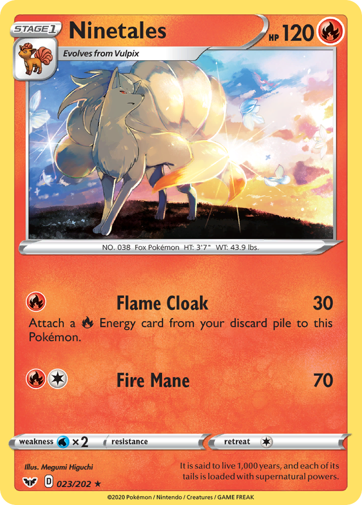 Ninetales (023/202) [Sword & Shield: Base Set] | Exor Games Bridgewater