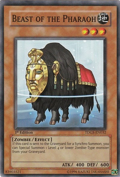 Beast of the Pharaoh [TDGS-EN032] Common | Exor Games Bridgewater