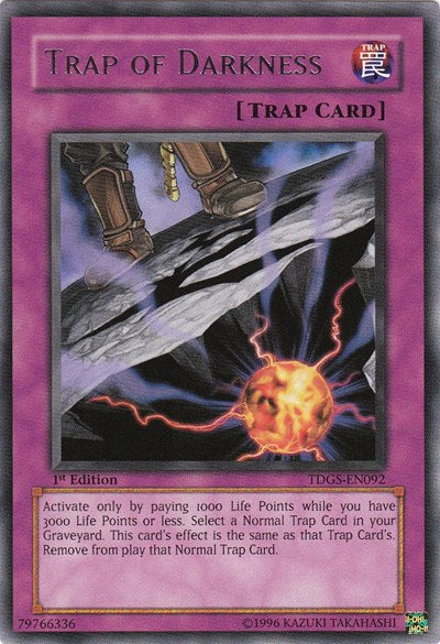 Trap of Darkness [TDGS-EN092] Rare | Exor Games Bridgewater