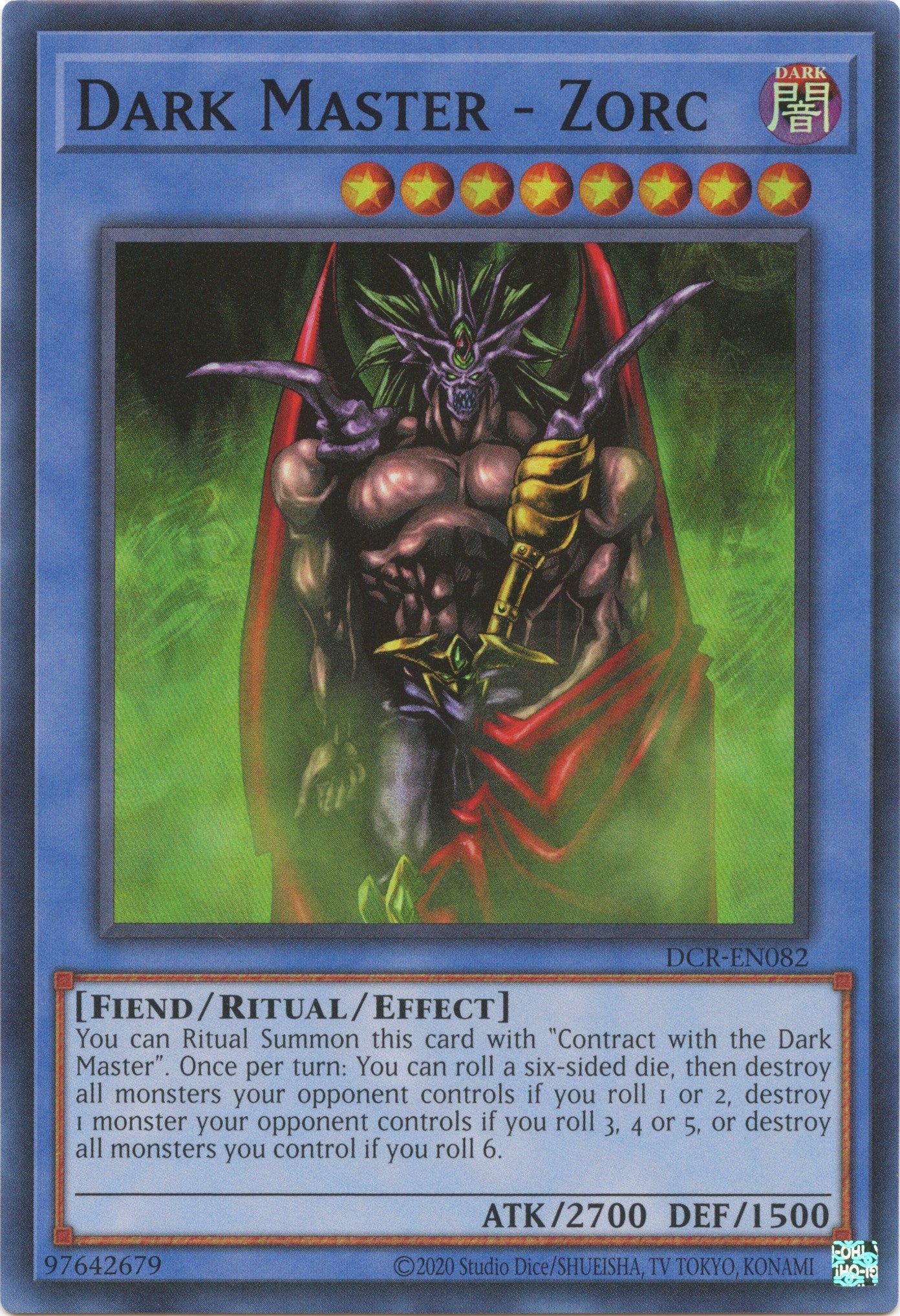Dark Master - Zorc (25th Anniversary) [DCR-EN082] Super Rare | Exor Games Bridgewater
