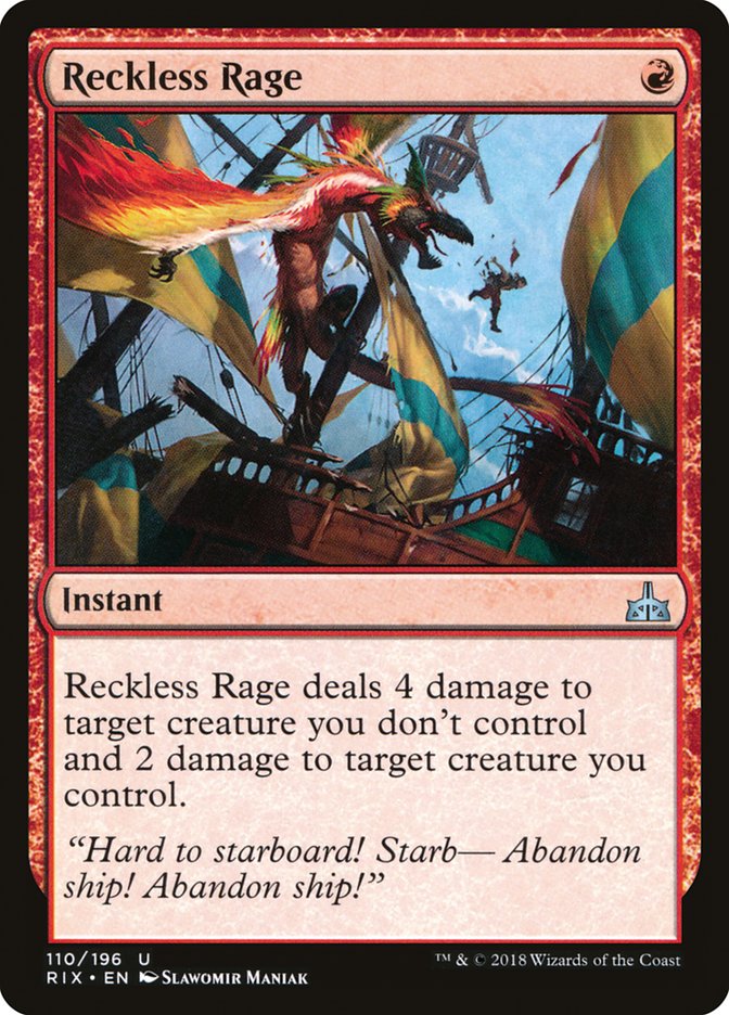 Reckless Rage [Rivals of Ixalan] | Exor Games Bridgewater