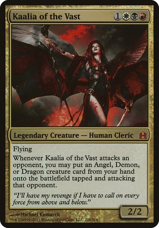 Kaalia of the Vast (Oversized) [Commander 2011 Oversized] | Exor Games Bridgewater