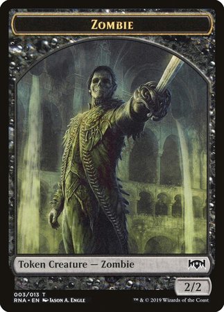 Zombie Token [Ravnica Allegiance Tokens] | Exor Games Bridgewater