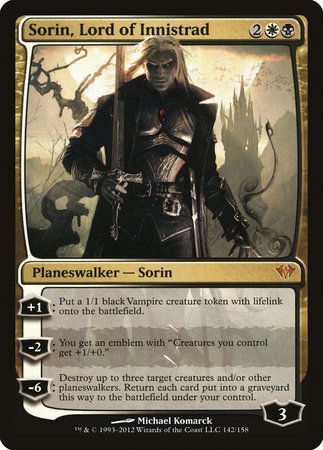 Sorin, Lord of Innistrad [Dark Ascension] | Exor Games Bridgewater