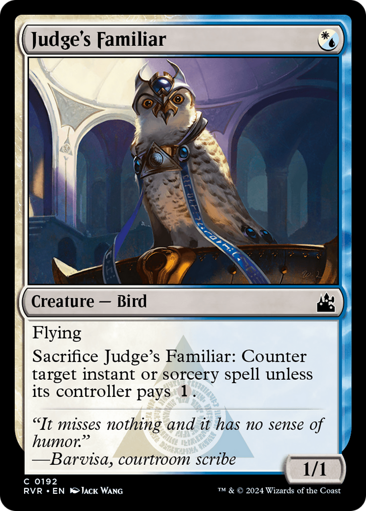 Judge's Familiar [Ravnica Remastered] | Exor Games Bridgewater