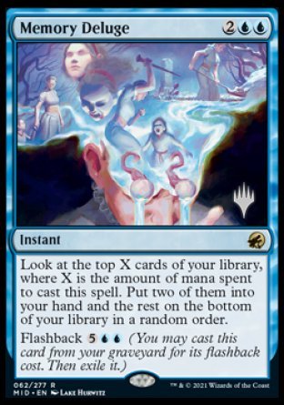 Memory Deluge (Promo Pack) [Innistrad: Midnight Hunt Promos] | Exor Games Bridgewater