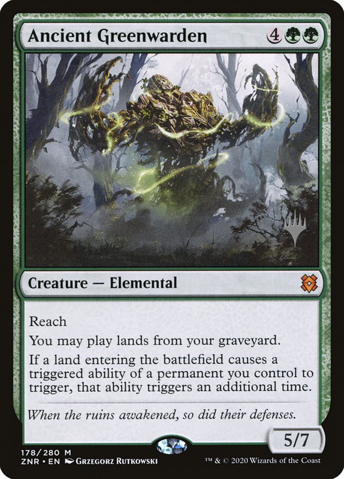 Ancient Greenwarden (Promo Pack) [Zendikar Rising Promos] | Exor Games Bridgewater