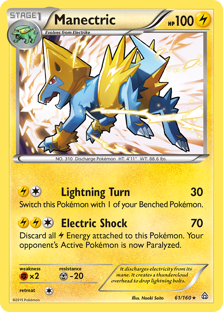 Manectric (61/160) [XY: Primal Clash] | Exor Games Bridgewater