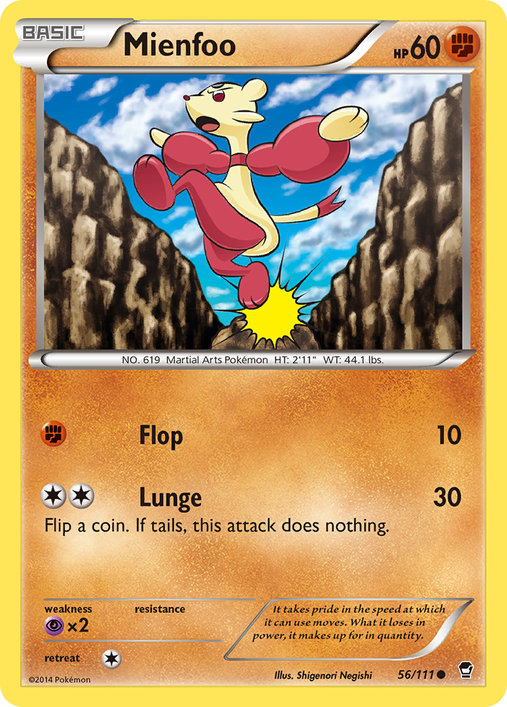 Mienfoo (56/111) [XY: Furious Fists] | Exor Games Bridgewater