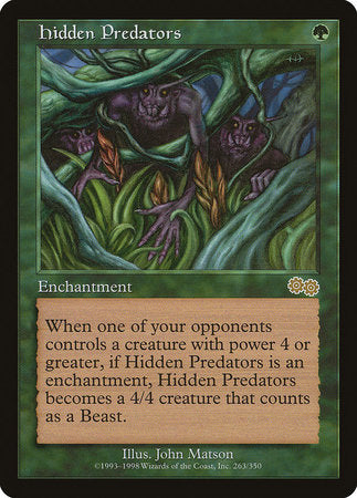 Hidden Predators [Urza's Saga] | Exor Games Bridgewater