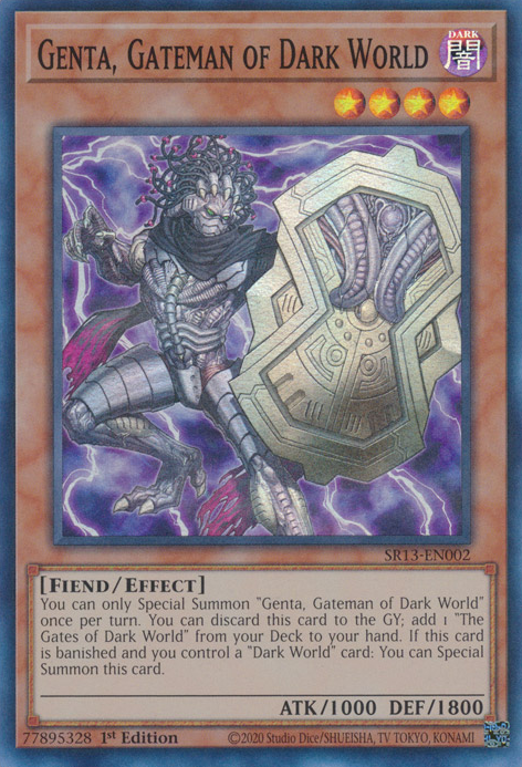 Genta, Gateman of Dark World [SR13-EN002] Super Rare | Exor Games Bridgewater