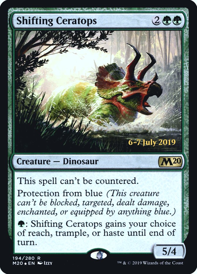 Shifting Ceratops  [Core Set 2020 Prerelease Promos] | Exor Games Bridgewater