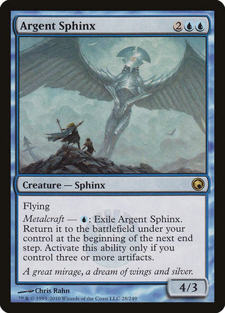 Argent Sphinx [Scars of Mirrodin] | Exor Games Bridgewater