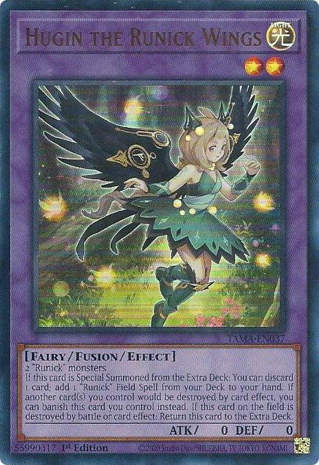 Hugin the Runick Wings [TAMA-EN037] Ultra Rare | Exor Games Bridgewater