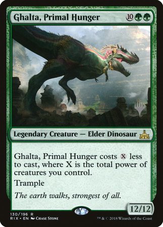 Ghalta, Primal Hunger [Rivals of Ixalan Promos] | Exor Games Bridgewater