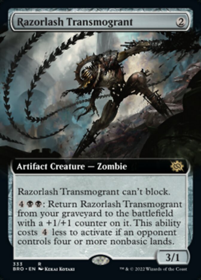 Razorlash Transmogrant (Extended Art) [The Brothers' War] | Exor Games Bridgewater