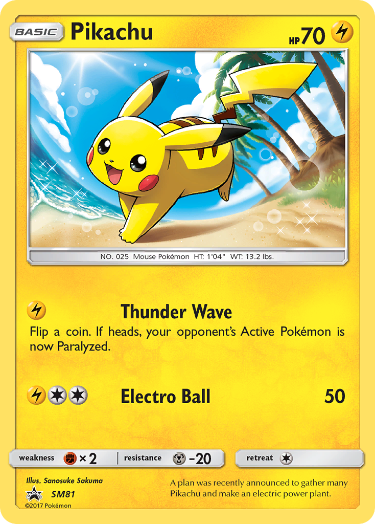 Pikachu (SM81) [Sun & Moon: Black Star Promos] | Exor Games Bridgewater