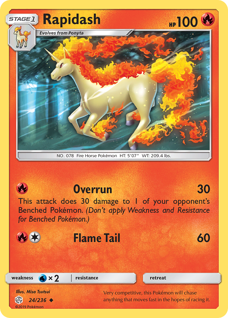 Rapidash (24/236) [Sun & Moon: Cosmic Eclipse] | Exor Games Bridgewater