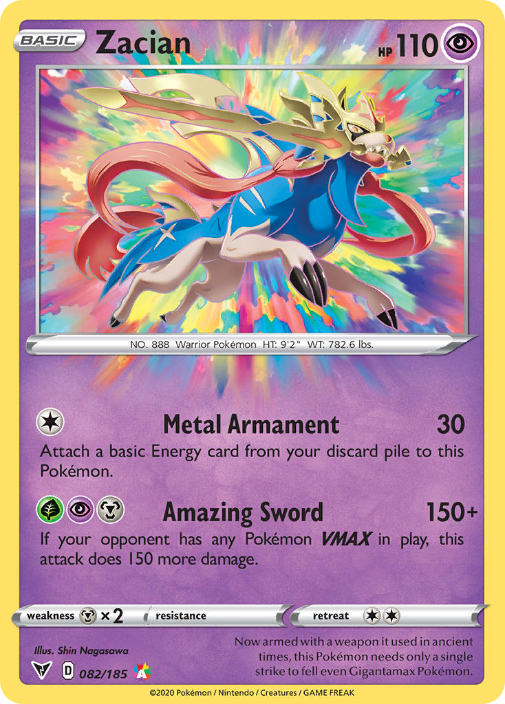 Zacian (082/185) [Sword & Shield: Vivid Voltage] | Exor Games Bridgewater