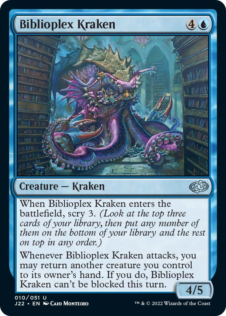 Biblioplex Kraken [Jumpstart 2022] | Exor Games Bridgewater