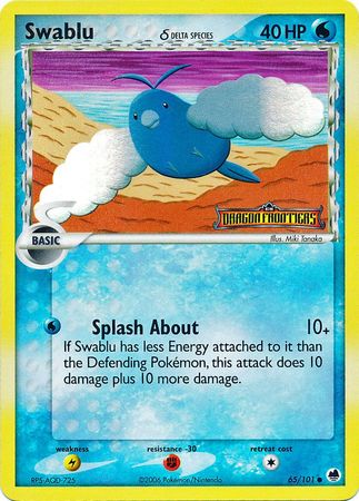 Swablu (65/101) (Delta Species) (Stamped) [EX: Dragon Frontiers] | Exor Games Bridgewater