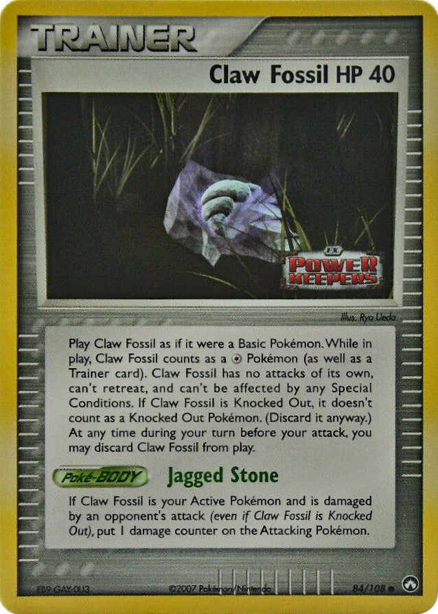 Claw Fossil (84/108) (Stamped) [EX: Power Keepers] | Exor Games Bridgewater