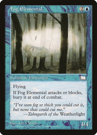 Fog Elemental [Weatherlight] | Exor Games Bridgewater