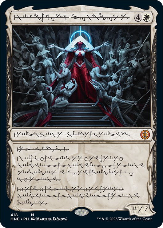 Elesh Norn, Mother of Machines (Phyrexian Step-and-Compleat Foil) [Phyrexia: All Will Be One] | Exor Games Bridgewater