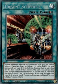 Urgent Schedule [LDS2-EN125] Secret Rare | Exor Games Bridgewater