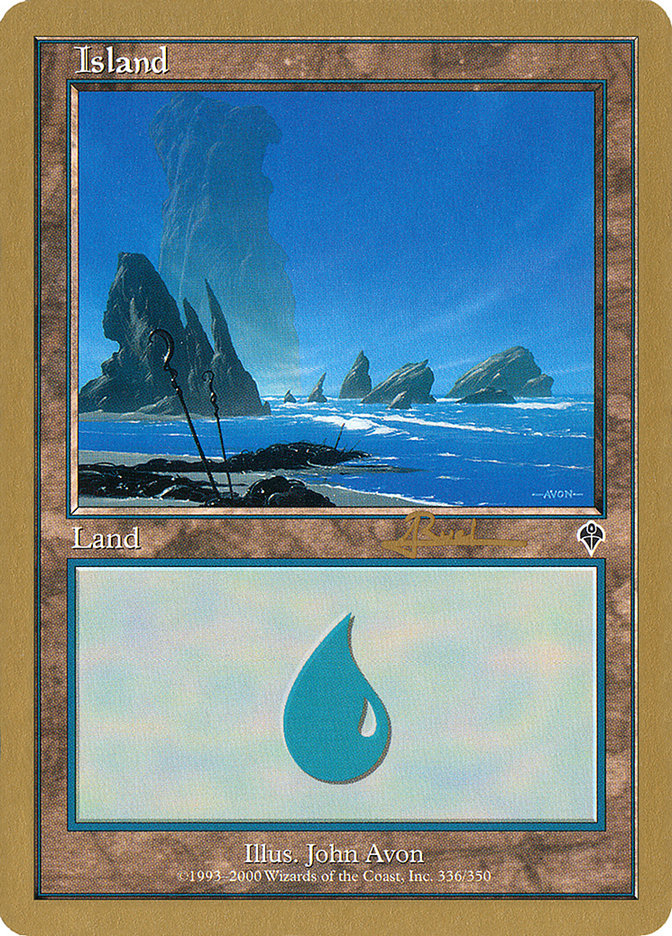 Island (ar336) (Antoine Ruel) [World Championship Decks 2001] | Exor Games Bridgewater