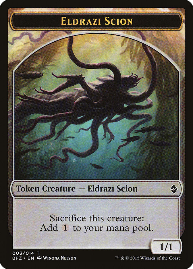 Eldrazi Scion (003/014) [Battle for Zendikar Tokens] | Exor Games Bridgewater