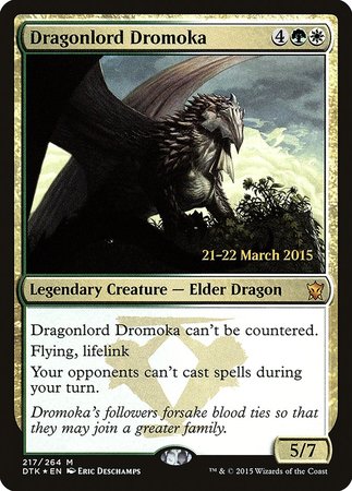 Dragonlord Dromoka [Dragons of Tarkir Promos] | Exor Games Bridgewater