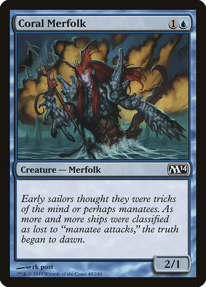 Coral Merfolk [Magic 2014] | Exor Games Bridgewater