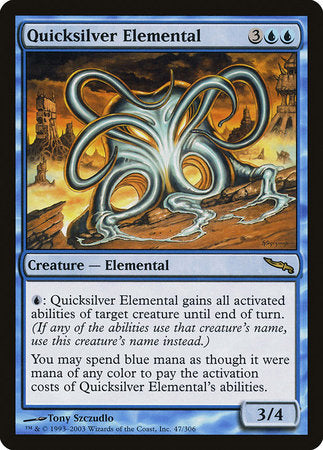 Quicksilver Elemental [Mirrodin] | Exor Games Bridgewater